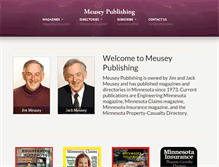 Tablet Screenshot of meuseypublishing.com